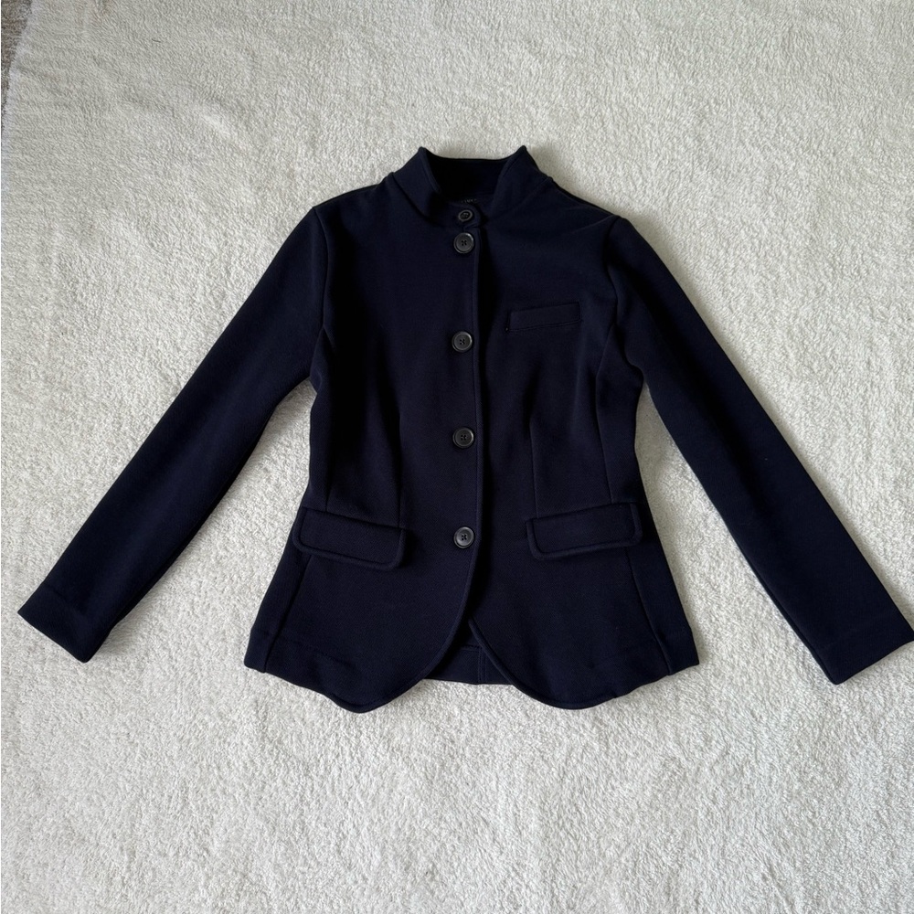 Banana republic factory navy blue xxsp knit blazer